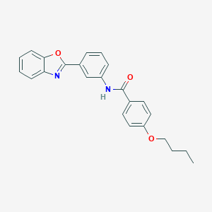 molecular formula C24H22N2O3 B342679 N-[3-(1,3-benzoxazol-2-yl)phenyl]-4-butoxybenzamide 