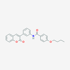 molecular formula C26H23NO4 B342681 4-butoxy-N-[3-(2-oxo-2H-chromen-3-yl)phenyl]benzamide 