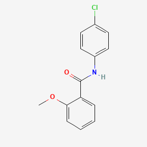 molecular formula C14H12ClNO2 B3426861 N-(4-chlorophenyl)-2-methoxybenzamide CAS No. 54979-74-7