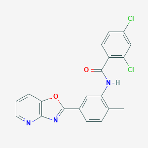 2,4-Dichloro-N-(2-methyl-5-oxazolo[4,5-b]pyridin-2-yl-phenyl)-benzamide