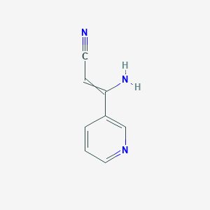 3-Amino-3-(pyridin-3-yl)prop-2-enenitrile