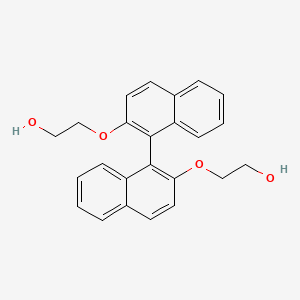 molecular formula C24H22O4 B3426919 2-[1-[2-(2-Hydroxyethoxy)naphthalen-1-yl]naphthalen-2-yl]oxyethanol CAS No. 55441-95-7