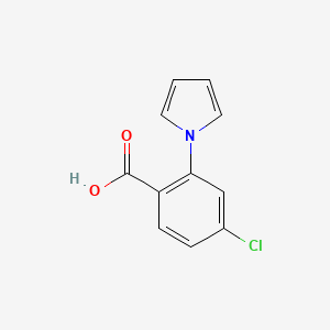 molecular formula C11H8ClNO2 B3426935 4-氯-2-(1H-吡咯-1-基)苯甲酸 CAS No. 55540-34-6