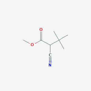 molecular formula C8H13NO2 B3426955 Methyl 2-cyano-3,3-dimethylbutanoate CAS No. 55712-10-2