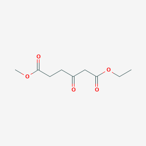 molecular formula C9H14O5 B3427037 3-Oxo-hexanedioic acid 1-ethyl ester 6-methyl ester CAS No. 56294-09-8