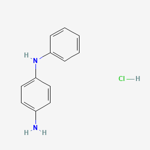 molecular formula C12H13ClN2 B3427052 1,4-Benzenediamine, N-phenyl-, monohydrochloride CAS No. 56426-15-4