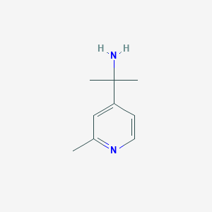 molecular formula C9H14N2 B3427088 2-(2-Methylpyridin-4-YL)propan-2-amine CAS No. 566158-79-0