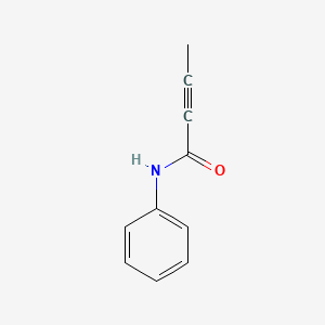 molecular formula C10H9NO B3427109 N-phenyl-1-propynecarboxamide CAS No. 56776-81-9