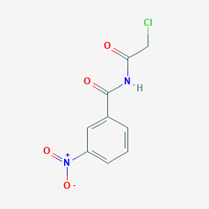 molecular formula C9H7ClN2O4 B3427138 N-(2-chloroacetyl)-3-nitrobenzamide CAS No. 568555-83-9