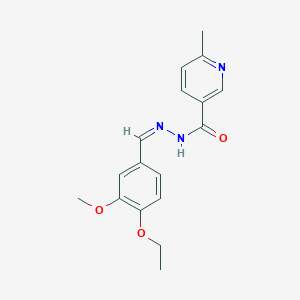 N'-[(Z)-(4-ethoxy-3-methoxyphenyl)methylidene]-6-methylpyridine-3-carbohydrazide