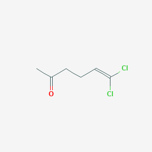 molecular formula C6H8Cl2O B3427183 6,6-Dichloro-5-hexen-2-one CAS No. 57054-18-9