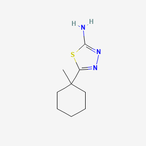 molecular formula C9H15N3S B3427203 5-(1-Methylcyclohexyl)-2-amino-1,3,4-thiadiazole CAS No. 57235-61-7