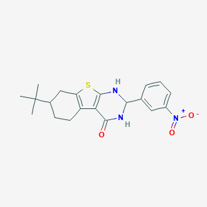 7-tert-butyl-2-(3-nitrophenyl)-2,3,5,6,7,8-hexahydro[1]benzothieno[2,3-d]pyrimidin-4(1H)-one