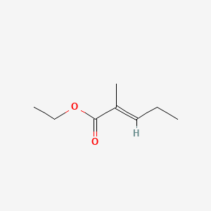 molecular formula C8H14O2 B3427338 2-Pentenoic acid, 2-methyl-, ethyl ester CAS No. 58625-96-0