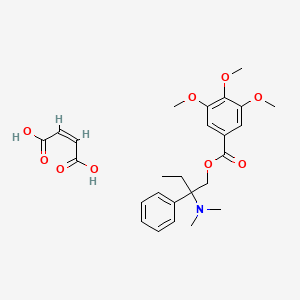molecular formula C26H33NO9 B3427379 Trimebutine maleate CAS No. 58997-92-5