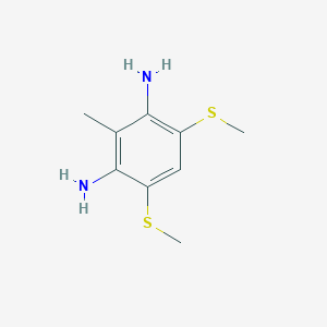 molecular formula C9H14N2S2 B034274 3,5-Dimethylthio-2,6-diaminotoluene CAS No. 104983-85-9