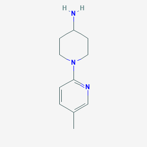 molecular formula C11H17N3 B3427454 1-(5-甲基吡啶-2-基)哌啶-4-胺 CAS No. 596817-94-6