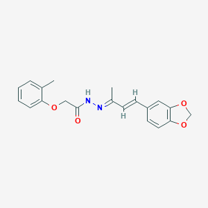 N'-[3-(1,3-benzodioxol-5-yl)-1-methyl-2-propenylidene]-2-(2-methylphenoxy)acetohydrazide