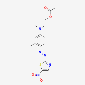 molecular formula C16H19N5O4S B3427788 Disperse blue 124 CAS No. 61951-51-7