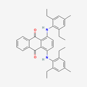 molecular formula C36H38N2O2 B3427795 9,10-Anthracenedione, 1,4-bis[(2,6-diethyl-4-methylphenyl)amino]- CAS No. 61969-44-6