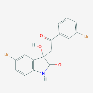 5-bromo-3-[2-(3-bromophenyl)-2-oxoethyl]-3-hydroxy-1,3-dihydro-2H-indol-2-one