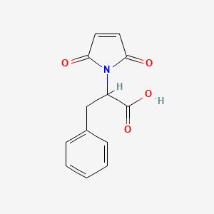 molecular formula C13H11NO4 B3427838 2-(2,5-Dioxo-2,5-dihydro-1H-pyrrol-1-yl)-3-phenylpropanoic acid CAS No. 62212-16-2