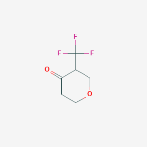 molecular formula C6H7F3O2 B3427884 3-(trifluoromethyl)dihydro-2H-pyran-4(3H)-one CAS No. 625099-69-6