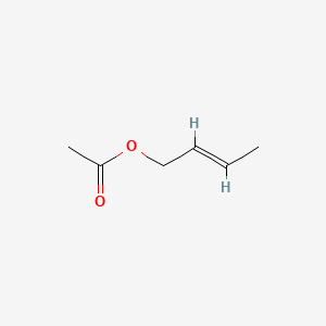 molecular formula C6H10O2 B3427913 trans-2-Butenyl acetate CAS No. 628-08-0