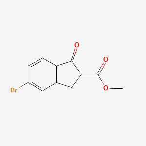 molecular formula C11H9BrO3 B3427921 5-Bromo-1-oxoindan-2-carboxylic acid methyl ester CAS No. 628732-08-1
