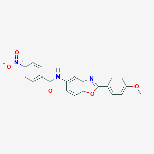 molecular formula C21H15N3O5 B342800 N-[2-(4-methoxyphenyl)-1,3-benzoxazol-5-yl]-4-nitrobenzamide 