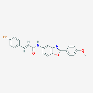 molecular formula C23H17BrN2O3 B342801 3-(4-bromophenyl)-N-[2-(4-methoxyphenyl)-1,3-benzoxazol-5-yl]acrylamide 