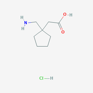 B3428014 2-[1-(Aminomethyl)cyclopentyl]acetic acid hydrochloride CAS No. 63562-09-4