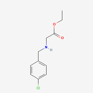 molecular formula C11H14ClNO2 B3428078 Ethyl 2-{[(4-chlorophenyl)methyl]amino}acetate CAS No. 6436-92-6