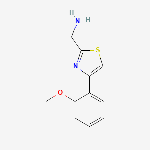 molecular formula C11H12N2OS B3428086 [4-(2-Methoxyphenyl)-1,3-thiazol-2-yl]methanamine CAS No. 643723-48-2
