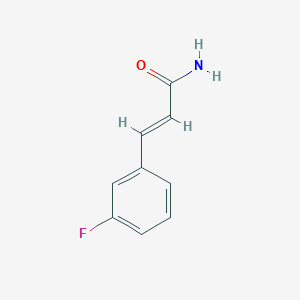 molecular formula C9H8FNO B3428090 3-(3-Fluorophenyl)-2-propenamide, predominantly trans CAS No. 64379-96-0