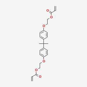 molecular formula C25H28O6 B3428093 Bisphenol A bis(2-hydroxyethyl ether) diacrylate CAS No. 64401-02-1