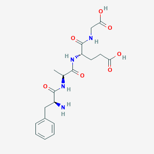 molecular formula C19H26N4O7 B034281 Poly(phenylalanyl-alanyl-glutamyl-glycine) CAS No. 103719-15-9