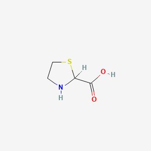 molecular formula C4H7NO2S B3428121 噻唑烷-2-羧酸 CAS No. 65126-70-7