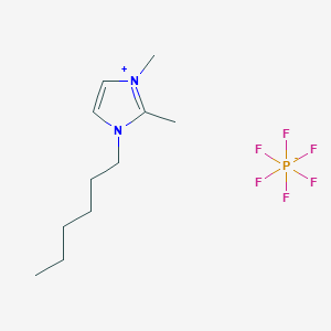 molecular formula C11H21F6N2P B3428163 1-Hexyl-2,3-dimethylimidazolium hexafluorophosphate CAS No. 653601-27-5