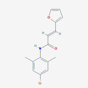 molecular formula C15H14BrNO2 B342817 (2E)-N-(4-bromo-2,6-dimethylphenyl)-3-(furan-2-yl)prop-2-enamide 