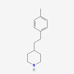 molecular formula C14H21N B3428183 4-[2-(4-甲基苯基)乙基]哌啶 CAS No. 654662-98-3