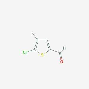 molecular formula C6H5ClOS B3428235 5-Chloro-4-methylthiophene-2-carbaldehyde CAS No. 65782-04-9