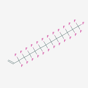 molecular formula C14H3F25 B3428315 3,3,4,4,5,5,6,6,7,7,8,8,9,9,10,10,11,11,12,12,13,13,14,14,14-五二十五氟十四碳-1-烯 CAS No. 67103-05-3