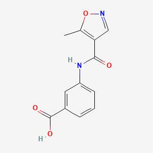 molecular formula C12H10N2O4 B3428322 3-(5-Methyl-1,2-oxazole-4-amido)benzoic acid CAS No. 67387-54-6