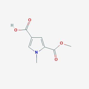 molecular formula C8H9NO4 B3428386 5-(methoxycarbonyl)-1-methyl-1H-pyrrole-3-carboxylic acid CAS No. 67858-49-5