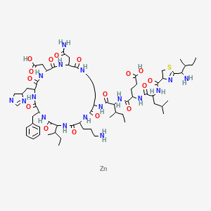 molecular formula C66H103N17O16SZn B3428439 Bacitracin zinc CAS No. 68038-70-0