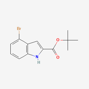molecular formula C13H14BrNO2 B3428450 tert-Butyl 4-bromo-1H-indole-2-carboxylate CAS No. 681288-90-4