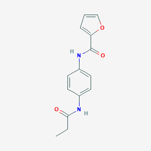 molecular formula C14H14N2O3 B342848 N-[4-(propanoylamino)phenyl]furan-2-carboxamide 