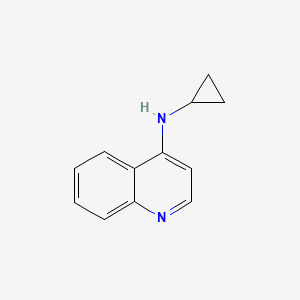 molecular formula C12H12N2 B3428481 Cyclopropyl-quinolin-4-yl-amine CAS No. 681828-34-2