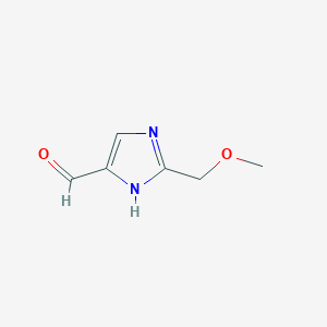 molecular formula C6H8N2O2 B3428522 4-formyl-2-methoxymethyl-1H-imidazole CAS No. 68282-56-4